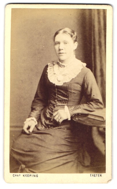 Photograph Cha’s Keeping, Exeter, 1st Exe Bridge, Pretty Young Woman With Beaded