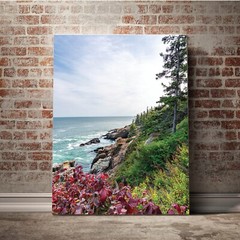 Coast of Maine Wall Art Print, Acadia National Park Photography, Fall Colors
