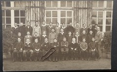 Photo Ansbach Franconia view school portrait boys class picture boys teachers