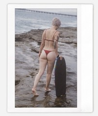 Art pinup bunny model Cheyanne Instax Wide Instant Film Print Fujifilm