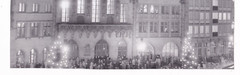 Frankfurt a. M.: Romans in Christmas mood, around 1960/70 SW 16.5 x 21 cm.