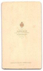 Photograph Alois Beer, Klagenfurt, pretty woman with round face and elegant