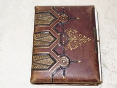 Antique Photo Album for Cabinet Cards, Family and Soldiers, c.1900