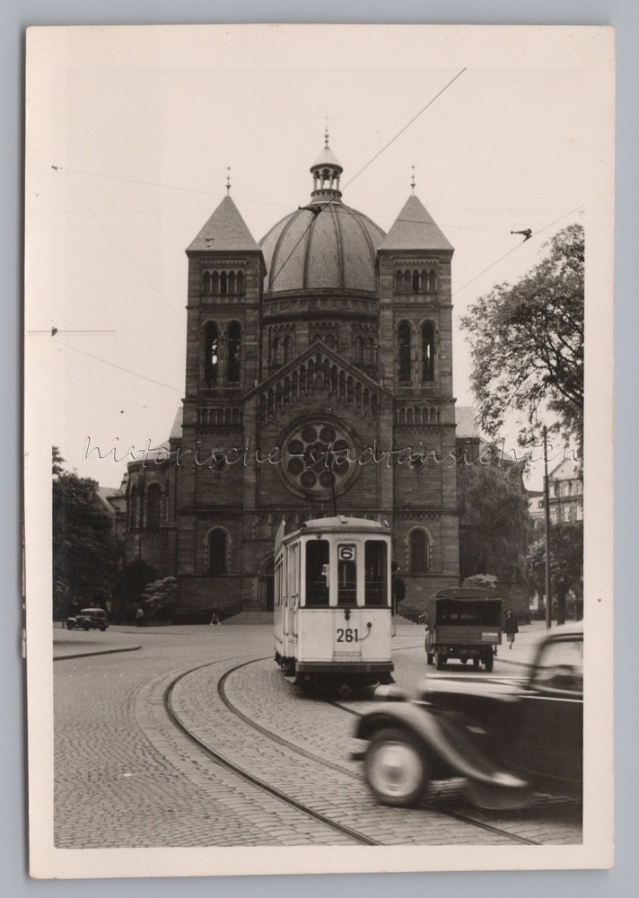 Strasbourg – Tram Tram Truck Car Saint-Pierre-le Jeune – Photo 1950s