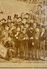 Original Albumen Photograph of a Print of J Heehan & T Sayers 1860 Boxing Match