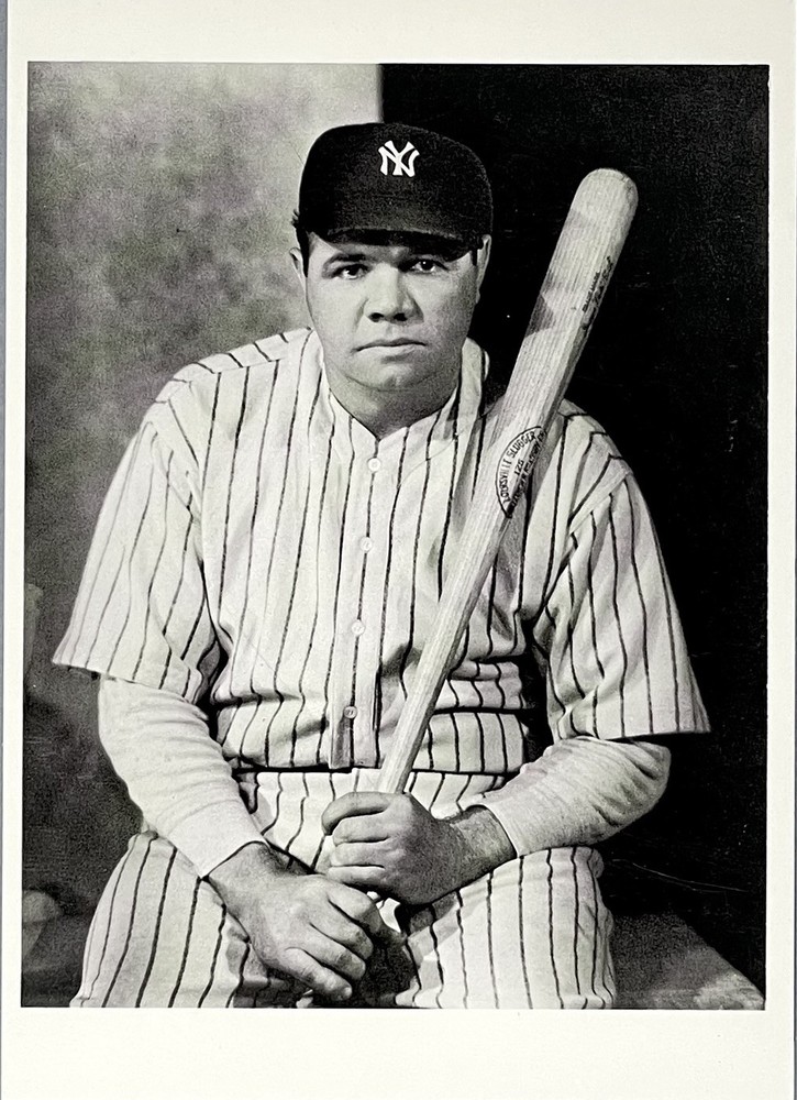 Babe Ruth Portrait c. 1927 Fotofolio Art Photo Print Card 4”x6”