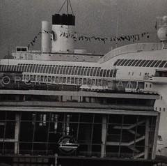 Odesa Seaport Photo, Black and White Vintage Photo, Ukrainian Artist Zyubritsky