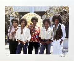 THE JACKSON 5 Hand Signed Photograph by GREGG COBARR Michael Jackson Pop Star