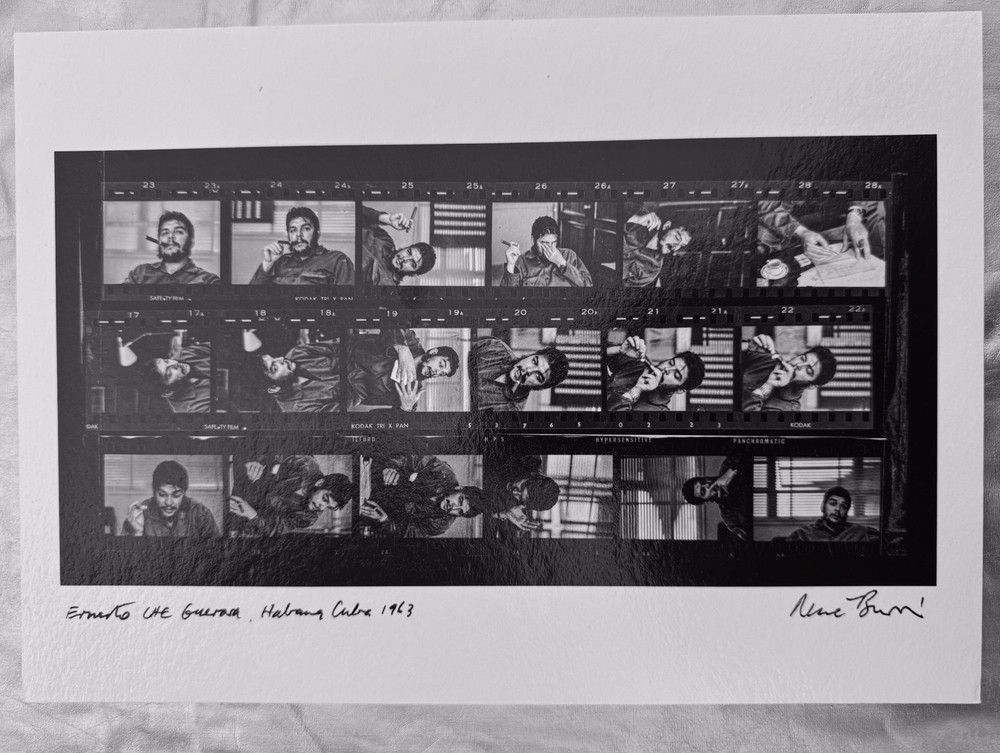 Ernesto «Che» Guevara Contact Sheet by René Burri – Signed Print