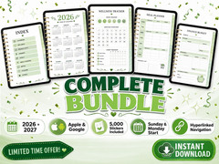 Digital Planner | Daily, Weekly, Work Goodnotes iPad Planner Digital Journal Pdf