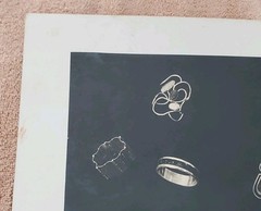 Rare Original 7″ X 9″ Modern US Jewelry Silver Gelatin Photo By MOMA 1953