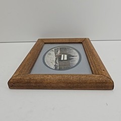 Log Cabin Framed Photo 4″ x 6″ Oval – Frame 6.5″ x 8.5″ – Signed by Photographer