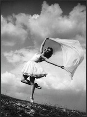 Larger size marked fine art Photograph, by SZENDRŐ, ballerina flying, dancer