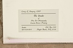 CONNY L. DEMPSEY Cement Two Boy Angels Statue Photograph Signed Matted 10 x 8″