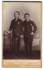 Photograph M. Biegner, Rheydt, Kaiserstr. 27, Fine Young Boys in Black