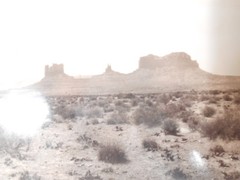 American South West Desert Scene w/ Buttes possibly by John E. Kell Santa Fe NM