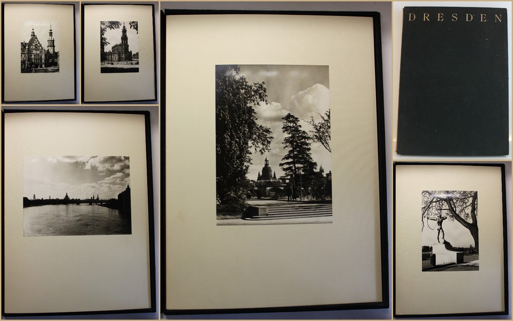 Original photo folder of Dresden with 12 large format photos 1930/40s SF