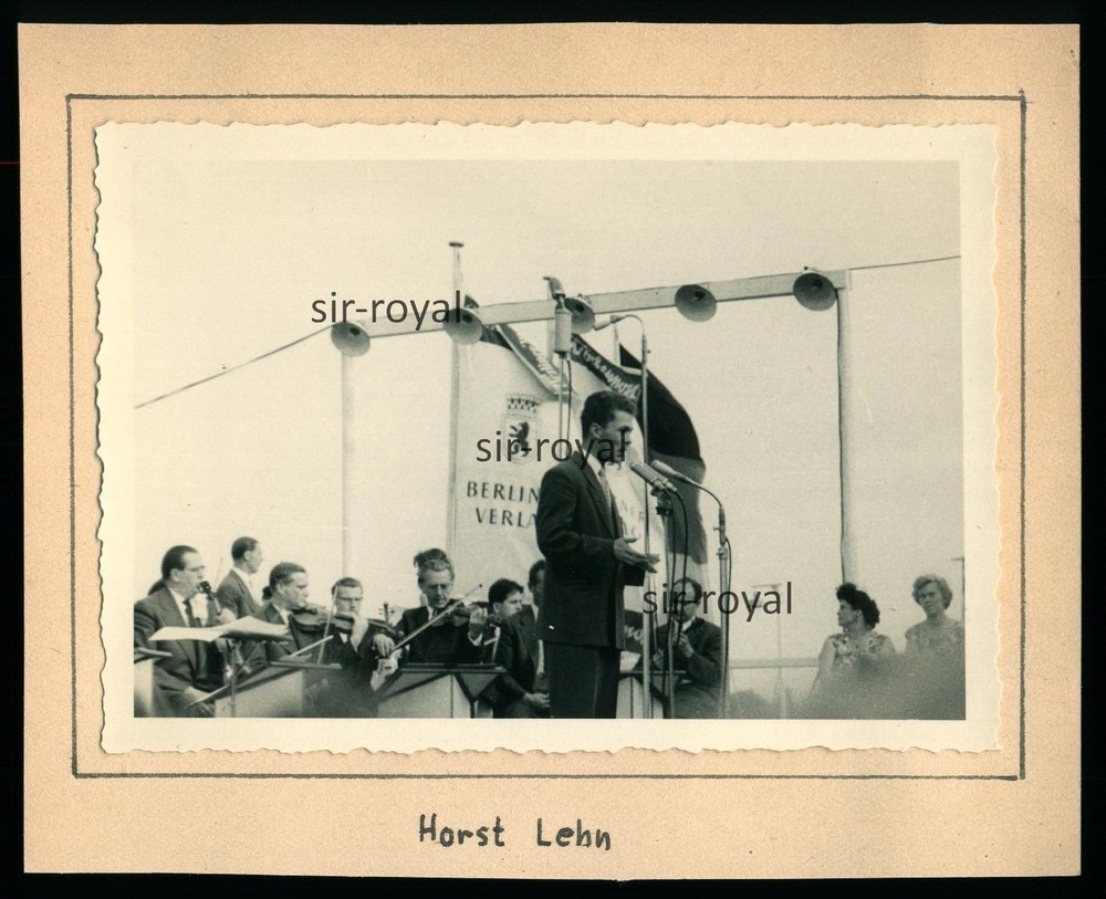 Horst Lehn – actor GDR – celebration Berliner Zeitung – 1960s – photo 12x10cm