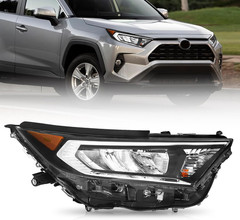 Headlight Compatible with 2019 2020 2021 Toyota Rav4 LE/XLE Headlamp LH 81150-0R