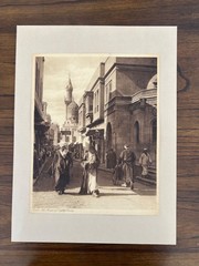 Lehnert and Landrock Antique Photo «The Mosque of Saghry Bardy» w/ Matt