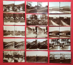 15 Vintage Stereo Photo Circa 1910 Various Views Houses Landscapes (F14835