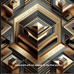 «A geometric pattern with a luxurious 3D effect, AI generated image/wallpaper