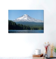 Trillium Lake Mt Hood Oregon Metal Print – Pacific Northwest Landscape Wall Art