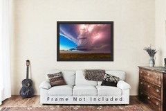 Storm Photography Print | Supercell Thunderstorm Picture | Kansas Wall Art