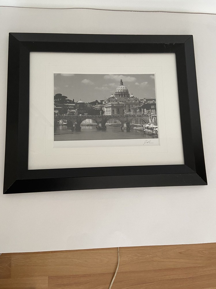 Jesse Kalisher Framed Photo Signature Series #5142 View Of The Vatican Rome B13