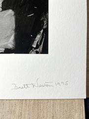 Mint, Signed Brett Weston Print – ‘Ice’ – 1975