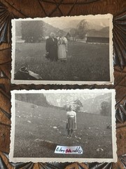 ❤️Set 2 photos 1943 Obersee Upper Bavaria beautiful women BDM maid costume costumes 5×8