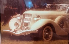 Pair of William D. Plante Art Photographs 1933 Auburn & 1935 Auburn