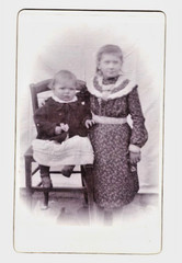 CDV photo circa 1900, 2 siblings