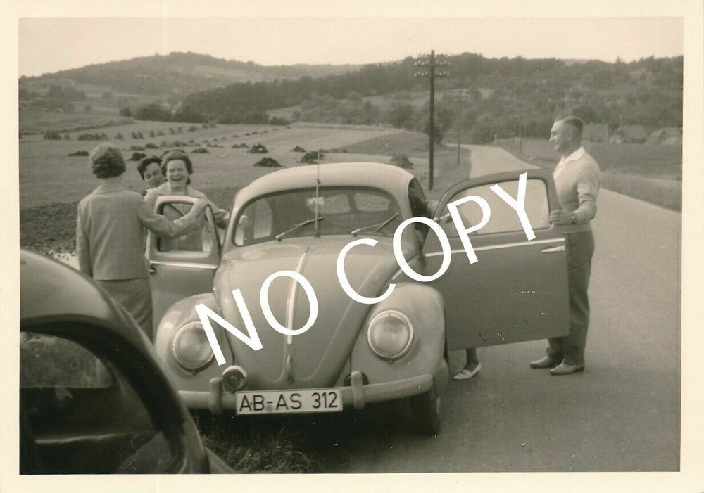 Photo Car VW Beetle AB-AS 312 Trip Germany B1.42