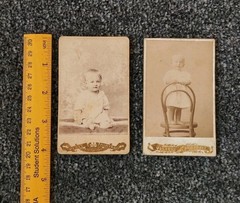 CDV Photo Children, 1908. Child. Girl. Vintage photo of a girl. 2
