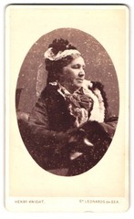 Photograph Henry Knight, St Leonards on Sea, Portrait Elderly Lady in Winterlic
