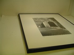 ART PHOTO.. Sculpture with bricks»Jux Brick»2006 B&W L. Santucci Frames 16x20in