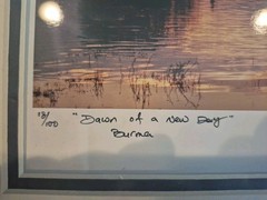 Lot Of 3 Signed Michael Chen Photographs See Description For Titles Framed EUC
