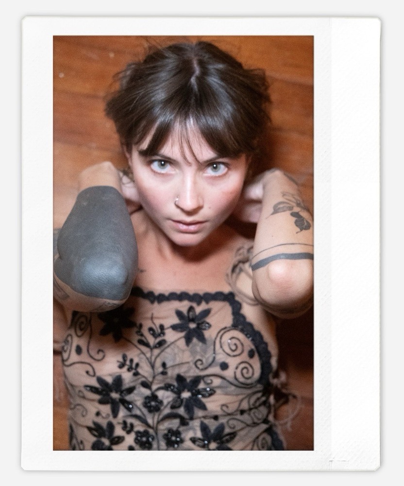 Art model Sawyer Instax Wide Photo Instant Film Print Signed By Artist