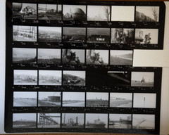 Photo Print Large Contact Sheet 1980 Various Views Normandy 40X50cm