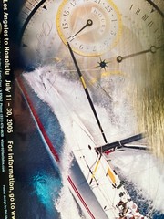Hawaiian Marine poster Transpac 2005 large L.A. to Honolulu Yacht Race size 20″