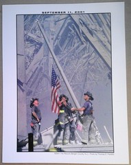 September 11, 2001 print. The Record Bergen County NJ Photo by Thomas E Franklin