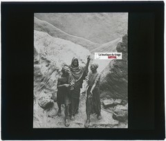 Jesus And The Disciples Of Emmaus, Glass Photo Plaque, Black & White, 8.5×10 Cm