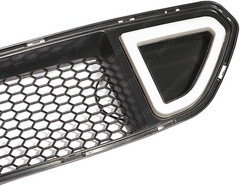 Front Bumper Grille Upper Grill Fit for 2015-2017 Ford Mustang | Black,W/Drl,Led