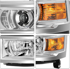 Headlight Assembly Fit for 2014 2015 Chevy Silverado 1500 | Pickup Truck OE Styl