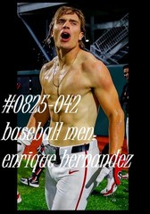 MALE PORTRAIT #0825-042- athletes -baseball men -hernandez- free shipping in usa