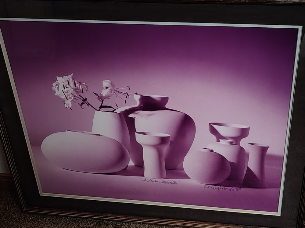 Large GREG COPELAND Fine Art Photograph SEPTEMBER STILL LIFE Flower Signed 1983