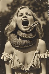 24 ~ 4X6 Glossy HORROR Fine Art ‘ SNAKE DEMON ‘ Photo FANTASY Set ! 3413712
