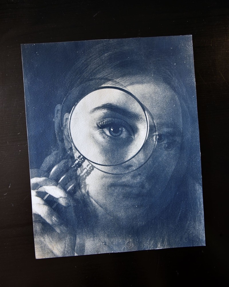 Toned Cyanotype – Original Handmade Fine Art – Abstract, Surreal Photography