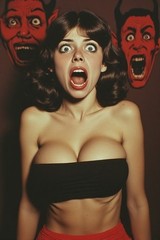5 ~ 4X6 Glossy HORROR Fine Art ‘ SCREAM QUEEN ‘ Photo FANTASY Set ! 211359098